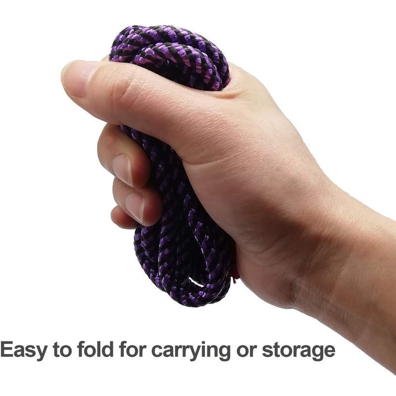 MayPaw Rope Dog Leash Slip Lead, 5 Ft Pet/Puppy Training Leash 1/4" Thin Nylon, Adjustable Pet Collar Lead for Small and X-Small Dogs - Image 5